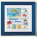 Couleur lagon sur toile aida
