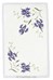 Napperon Les iris bordé de dentelle Dim 40x60 cm