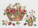 Panier de fraises-Broderie traditionnelle en broderie traditionnelle
