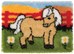 Tapis point noué Poney