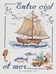 Entre ciel et mer sur toile aida
