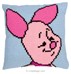 Pigley Chunky Cross Stitch Cushion