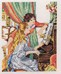 Jeune fille au piano sur toile aida