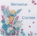 Tableau naissance Clarisse en broderie traditionnelle