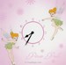 Tinkerbell Clock - Printed Background (Inc Metallic Thread)