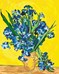 Vase avec iris