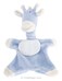 Doudou girafe Bleu