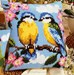 Coussin Duo d'Oiseaux sur la branche