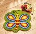Tapis point noué Papillon