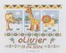 Tableau naissance savane en broderie traditionnelle