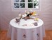 Nappe Laure Dim 120x120 cm bordé de dentelle