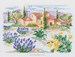 Paysage provençal en broderie traditionnelle