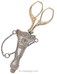 Pendentif étui à ciseaux