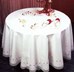 Nappe les petits voeurs Dim 120x120 cm bordé de dentelle