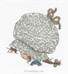 Chapeau blanc et pois beige