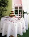 Nappe Violette Dim 120x120 cm bordé de dentelle