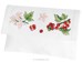 Pochette serviette groseilles et fleurs