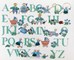 ABC La famille chat en broderie traditionnelle