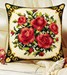 Coussin Bouquet de Roses Rouges