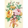 Bouquet  de roses jaunes et roses