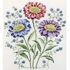 Les reine marguertes en broderie traditionnelle