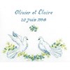 Les colombes en broderie traditionnelle