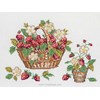 Panier de fraises-Broderie traditionnelle en broderie traditionnelle