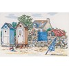 Au bord de la plage sur toile aida