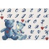 ABC Les ours bleus en broderie traditionnelle