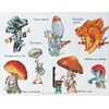 Les champignons sur toile aida