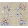 ABC Oursons sur toile de lin