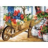 Brouette de fleurs
