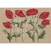 ABC coquelicots sur toile aida