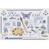 Bleu ciel sur toile aida