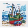 Bateau de pêche sur toile aida