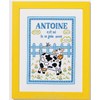 Tableau naissance vache sur toile aida