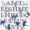 Les Chats bleus sur toile Aida