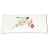 Pochette serviette oiseau vert