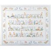 ABC La famille lapins en broderie traditionnelle