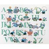 ABC La famille chat en broderie traditionnelle