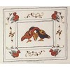 Tableautin couple d'oiseaux en broderie traditionnelle
