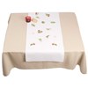 Chemin de table  groseilles et  fleurs