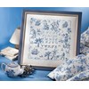 ABC toile de Jouy scène exotique  sur toile Aida