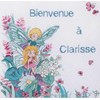 Tableau naissance Clarisse en broderie traditionnelle