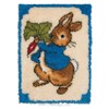 Tapis point noué Peter Rabbit 