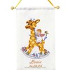 La girafe  sur toile Aida