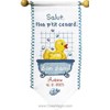 Message Canard  sur toile Aida