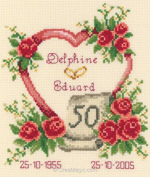 broderie anniversaire de mariage