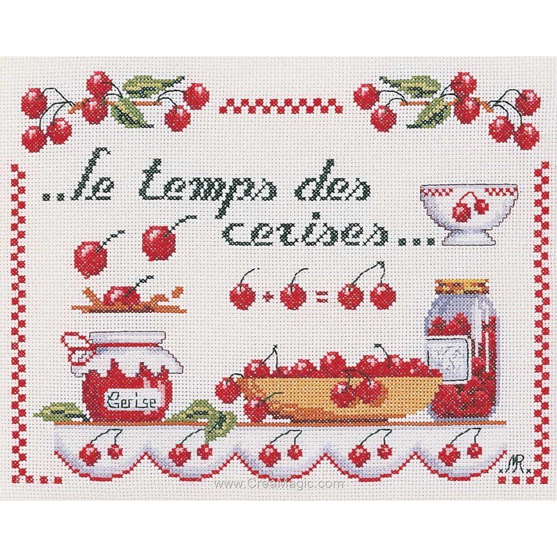 broderie point de croix broderie au point de croix le temps des cerises sur toile broderie point de croix broderie au point de croix le temps des cerises sur toile