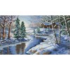 broderie au point de croix All Is Calm - Dimensions - Dimensions